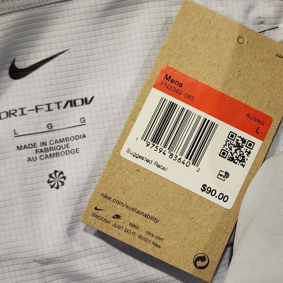 Nike AeroSwift Dri-FIT ADV 2" Brief-Lined Running Shorts Men's Large FN3349-085 - Picture 5 of 5